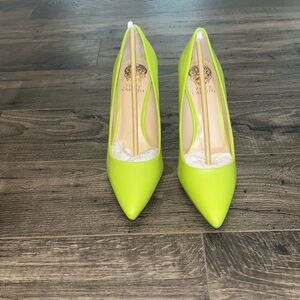 Vince Camuto Savilla Lime Green Leather Pumps